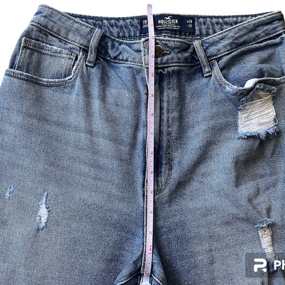HOLLISTER ULTRA HIGH-RISE DAD JEAN VINTAGE STRETCH SIZE 7R 28W 31L - Picture 3 of 8